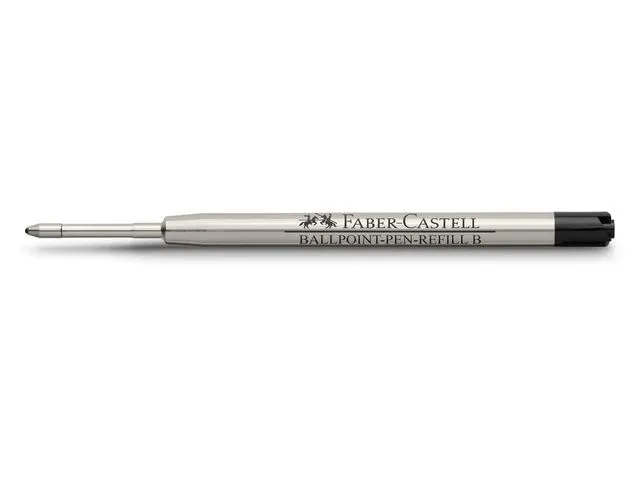 Vulling Faber-Castell Hexo balpen, B, Zwart op blisterkaart