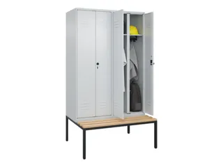 locker voor scheiding van kleding,HxBxD 2120x1200x815mm,4vak - 2
