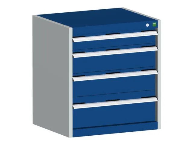 ladekast HxBxD 700x650x650mm 5laden romp RAL7035 front RAL5010