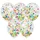 Confetti ballonnen multicolor 5 stuks