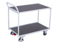 tafelwagen,draagverm. 250kg,2etage(s),laadvl. LxB 835x490mm,houtetage