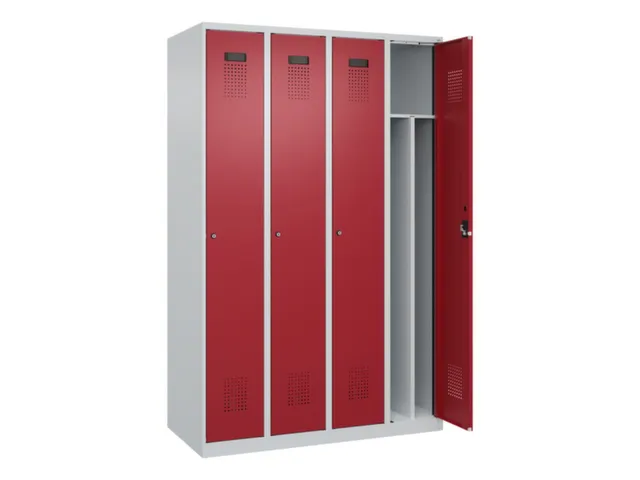 locker voor scheiding van kleding,HxBxD 1850x1200x500mm,4vak