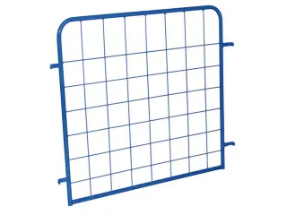 Draadgaaswand,v. etagewagen,HxL 926x1000mm,staal,RAL5010 - 4