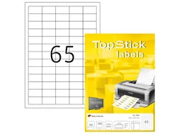 Etiket TopStick 8697 38x21.2mm wit 6500 stuks