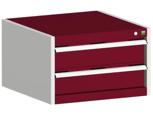 ladekast HxBxD 400x650x525mm 2laden RAL7035 front RAL3004