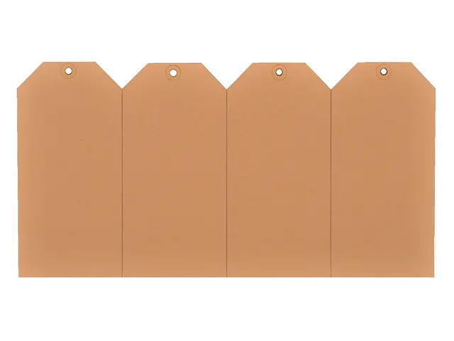 Label karton nr 8 200gr 70x140mm chamois 1000 stuks