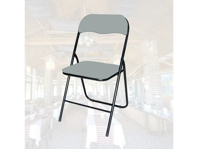 Chaise pliante BRASQ FC100 gris-noir