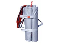 blusdeken,v. lithium-ion-branden,deken L x B 8x7m,glasweefsel,grijs