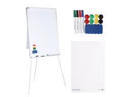 BRASQ Flipover Basic 70x100cm Magnetisch Aluminum met accessoires