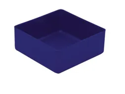 Inzetbak HxLxB 40x99x99mm Polystyreen Blauw 50 stuks