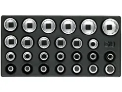 1500 ES-D 19 Set doppen 1/2 inch,UD profiel,in 1/3 ES module