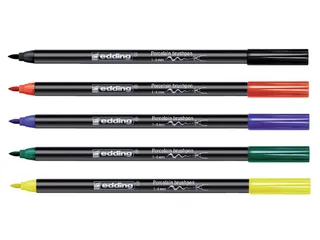 Brushpen edding 4200 porselein rood - 3