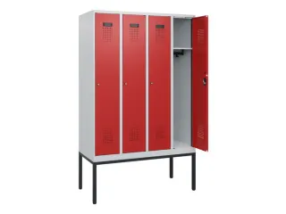 schoollocker,HxBxD 1950x1200x500mm,4vak,vak B 300mm,cil.-slot - 1