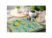 Set de table 45x32cm PVC Citrons 6 pièces