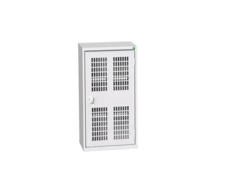 wandkast 1000x525x350mm 2xStalen bodem sokkel Ral 7035 front Ral 7035
