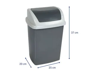 MAUL Afvalemmer MAULswing 10 Liter Grijs - 3
