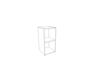 kantoorstelling,HxBxD 860x430x450mm,1xhouten vloer,2ordnerhoogtes - 2