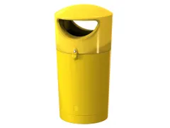 Afvalbak Metro Hooded 100 Liter Geel