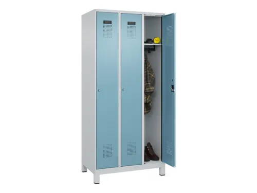 locker,HxBxD 1950x900x500mm,3vak,vak B 300mm,cil.-slot,voeten