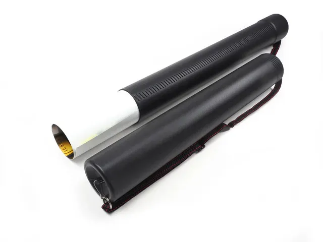 #*Tekenkoker Foldersys A2 PS zwart 7cm dia 51 tot 93cm Zwarte buis voo