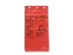 hondenpoepzakjes,dikte 15 µm,LxB 350x200mm,rood