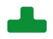plaksymbool,T-vorm,markering HxB 100x150mm,PVC,groen