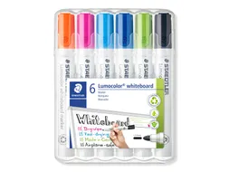 Whiteboardmarker Staedtler Lumocolor 351 set à 6 stuks fun assorti