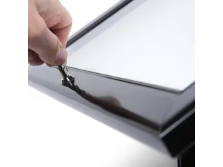 Menustandaard Vergrendelbaar Zwart LED Verlichting 2xA4 - 2