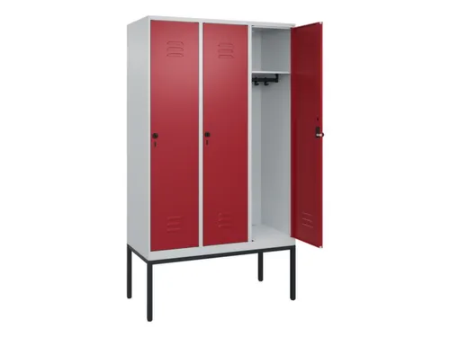 locker,HxBxD 2120x1200x500mm,3vak,vak B 400mm,draaigrendel