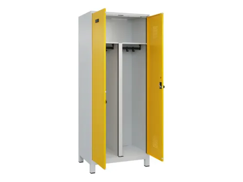 PBM-locker,HxBxD 1950x800x500mm,2vak,vak B 400mm,draaigrendel