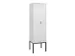 locker voor scheiding van kleding,HxBxD 2120x600x500mm,2vak