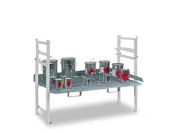 stapelframe,v. kleinemballage,HxBxD 790x1390x1000mm,1xroostervloer