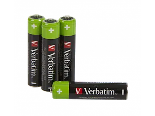 49514 VERBATIM Batterijen AAA Micro HR03 NiMh Accu 1,2V 950 mA 4 stuks - 1