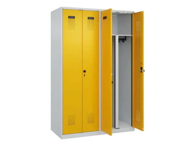PBM-locker,HxBxD 1850x1200x500mm,4vak,vak B 300mm,draaigrendel
