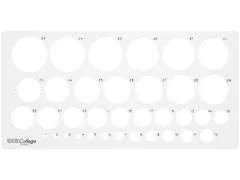 Cirkelsjabloon Aristo 1-36 mm