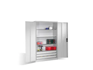 grootvolumekast met openslaande deuren,romp RAL7035,front RAL7035 - 1