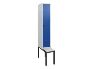 locker met bank,HxBxD 1950x300x815mm,1vak,vak B 300mm,draaigrendel - 1