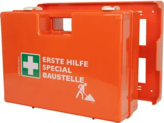 verbandkoffer,v. bouw,DIN 13157,ABS oranje,m. wandhouder - 3