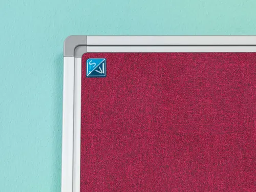 Prikbord 90x120cm Donkerroze Accent Softline Profiel 16mm