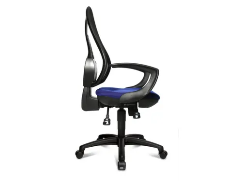 Bureaustoel Zitting Blauw Netrug Zwart Zitting H X B X D 430-510X 480X