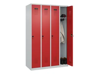 locker,HxBxD 1850x1200x500mm,4vak,vak B 300mm,draaigrendel - 1