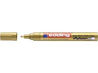 Paintmarker edding 750 op oliebasis 2-4mm creatief goud - 2