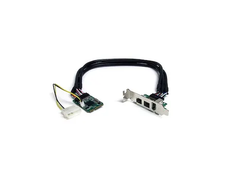 3-poort 2b 1a 1394 Mini PCI Express FireWire Adapterkaart