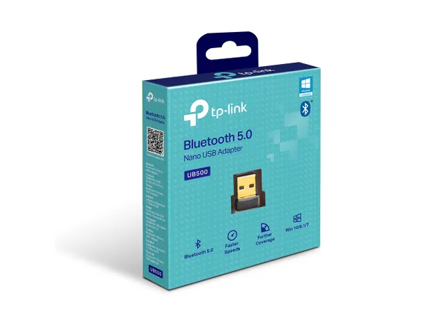 TP-Link UB500, Draadloos, USB Type-A, Bluetooth, Zwart