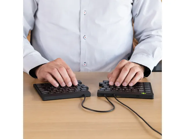 Ergonomisch toetsenbord R-Go Split Break v2 met pauzesoftware, gesplit