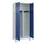 PBM-locker,HxBxD 1950x800x500mm,2vak,vak B 400mm,draaigrendel