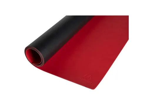 Onderlegger PU 35x60cm zwart/rood