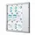 Vergrendelbaar Muurvitrine Indoor/Outdoor Brandwerend 12xA4 Zilver