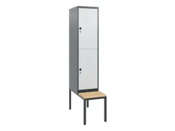 Dubbeldekse dekenkist,HxBxD 1950x400x815mm,1x2vak.,vak B 400mm