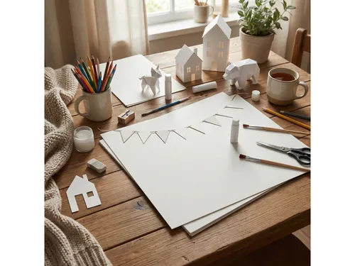 Fotokarton Kangaro 50x70cm 300gr roomwit pak 25 vel
